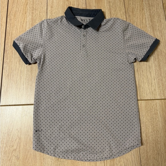 BYLT Drop Cut Lux Dotted Polo - Picture 2 of 8